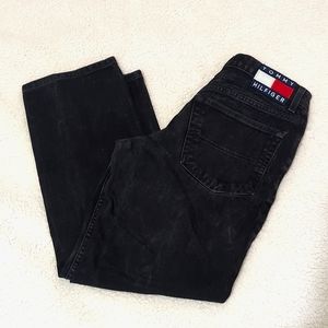 Tommy Hilfiger black 90s dad jeans women's 5/28 relaxed fit